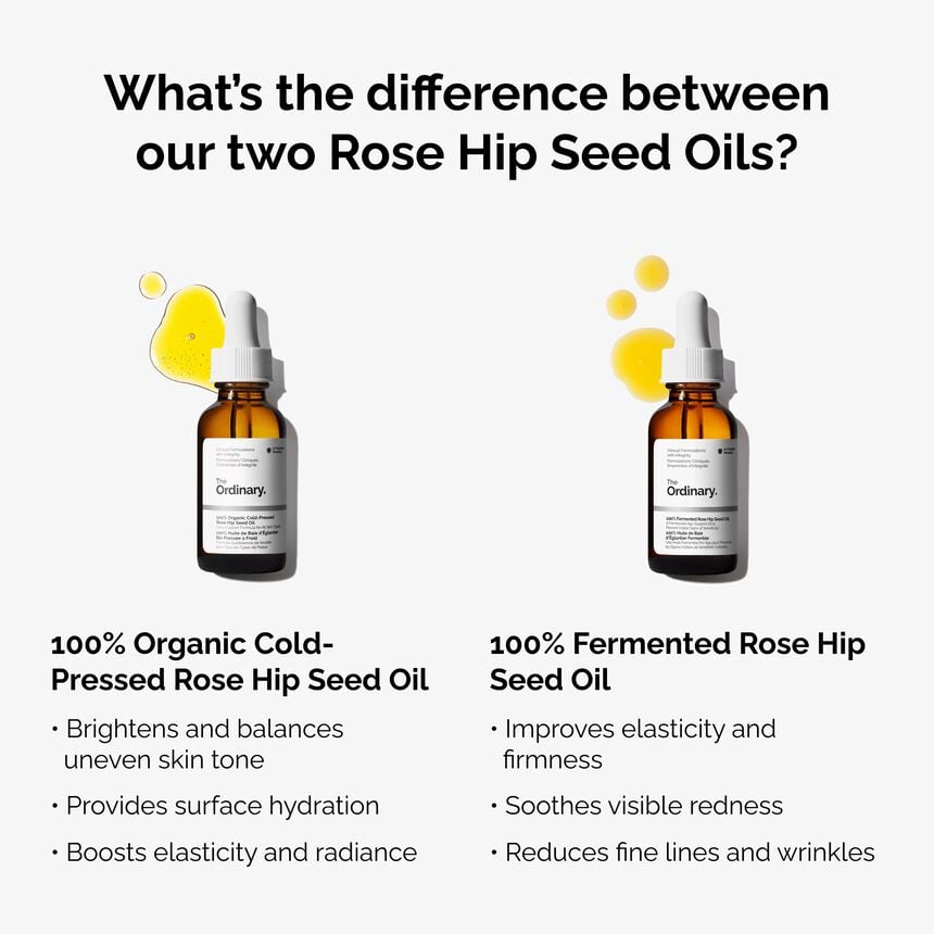 Fermented Rose Hip Seed Oil Face Serum Brightening Skin Care - Image 3
