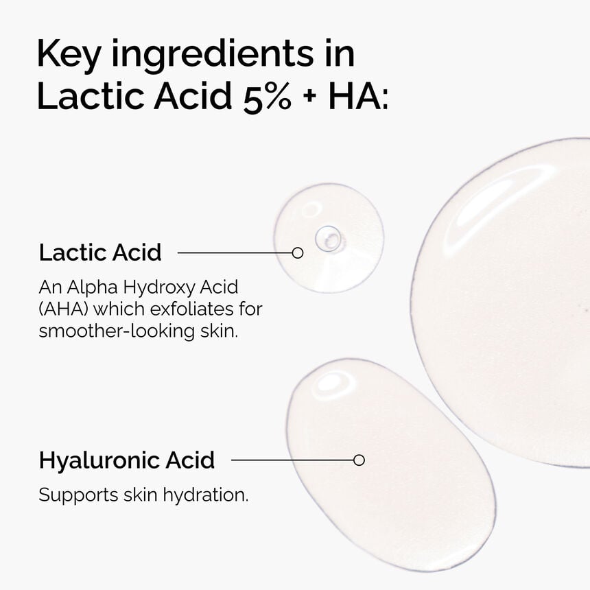 Lactic Acid 5% + HA Gentle Exfoliating Face Serum - Image 3