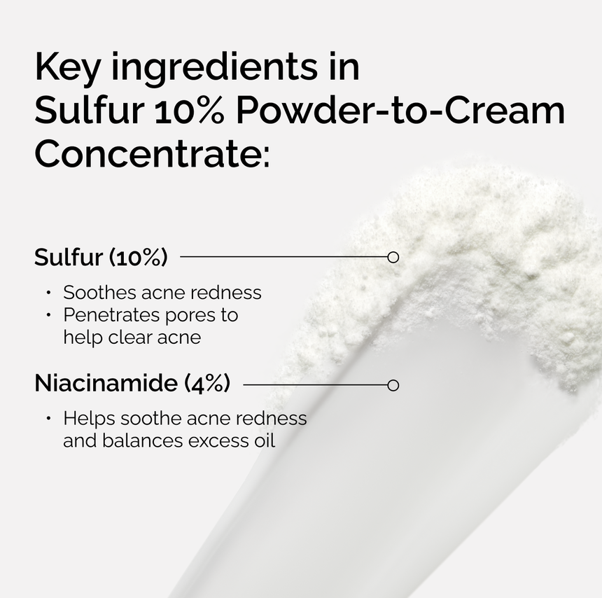 Sulfur 10% Powder-to-Cream Concentrate Acne Treatment - Image 7