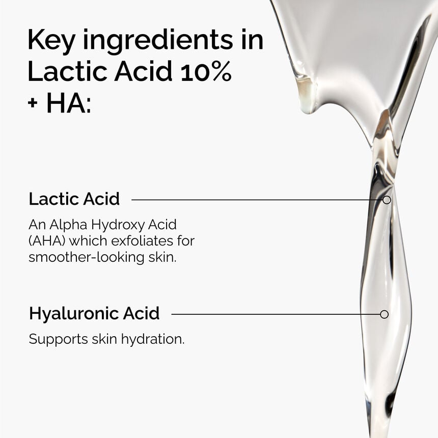 Lactic Acid 10% + HA Exfoliating Brightening Face Serum - Image 3